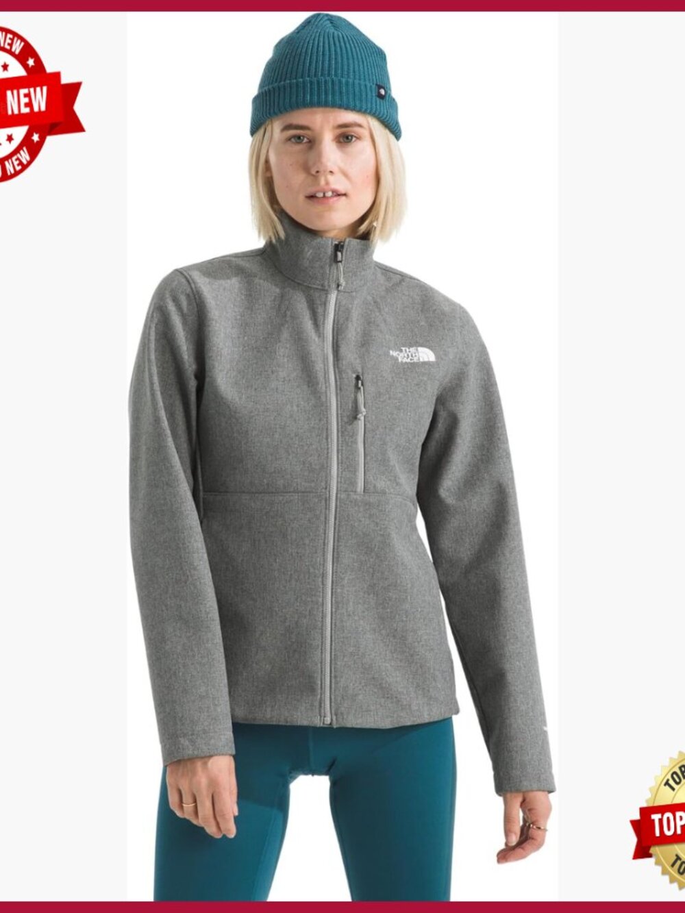 Women's Wind & Water Resistant Softshell Jacket With Zip Pockets